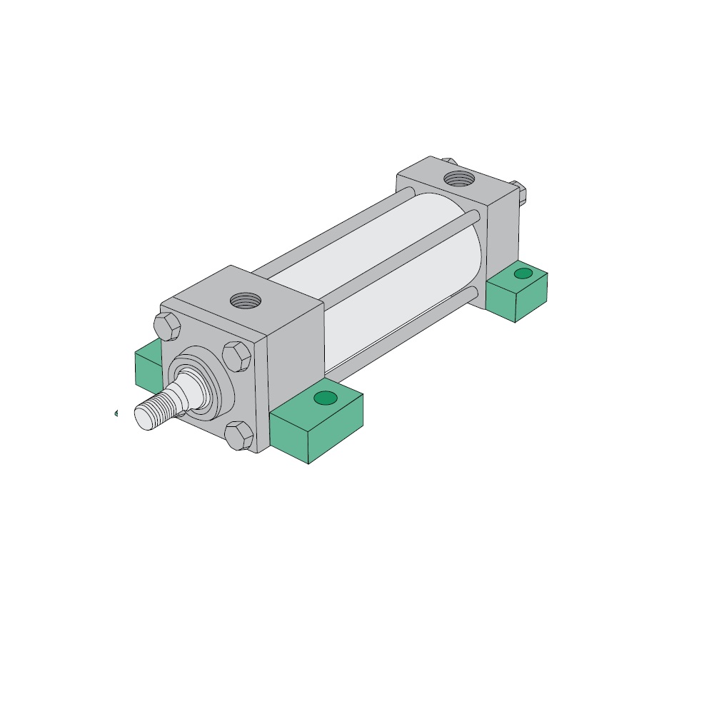 NUMATICS/AVENTICS NFPA CYLINDER A SERIES 1 1/2" BORE 1/2" STROKE, FOOT MNT, CAP BUMP, MAGNET